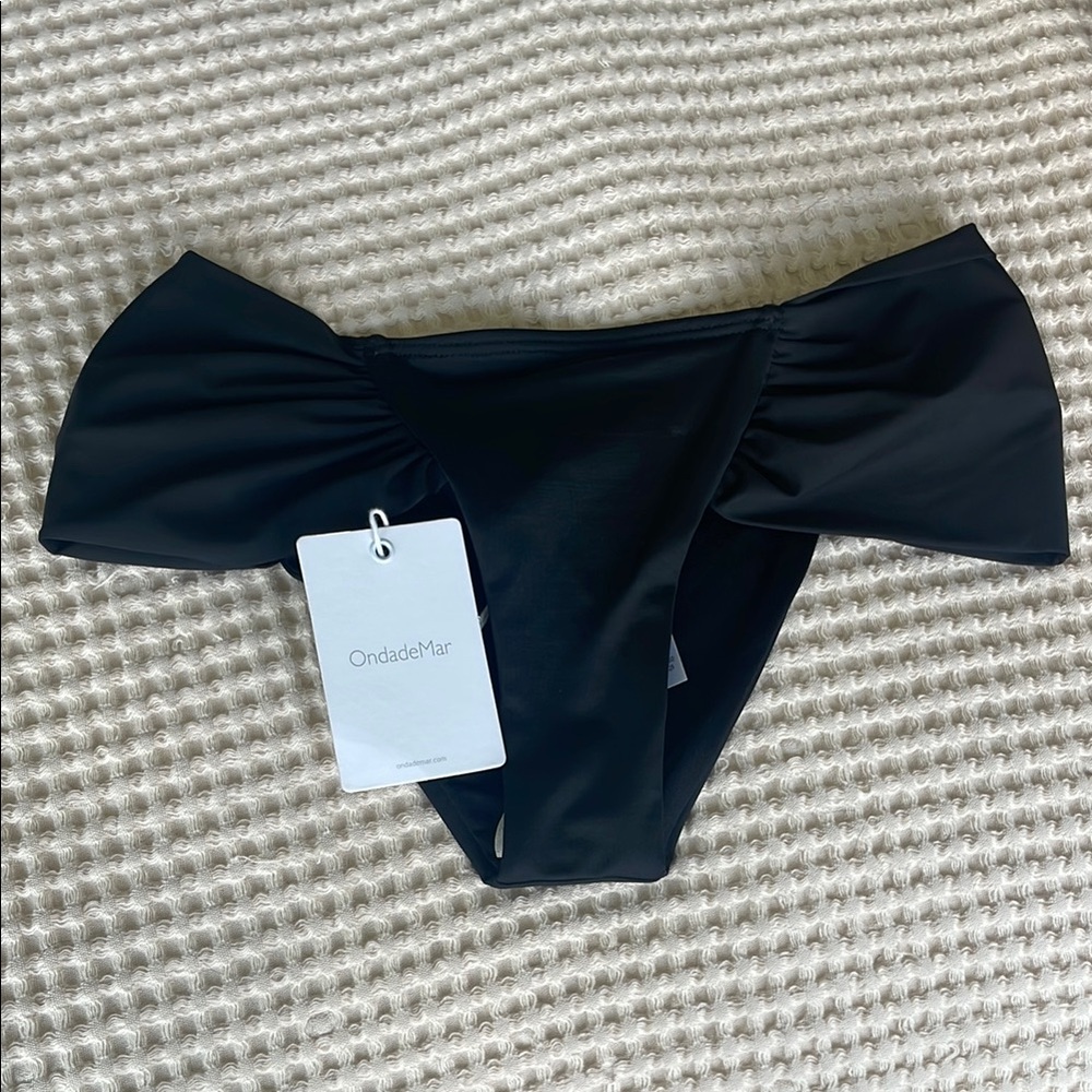 OndadeMar Elegant Black Bikini Bottom